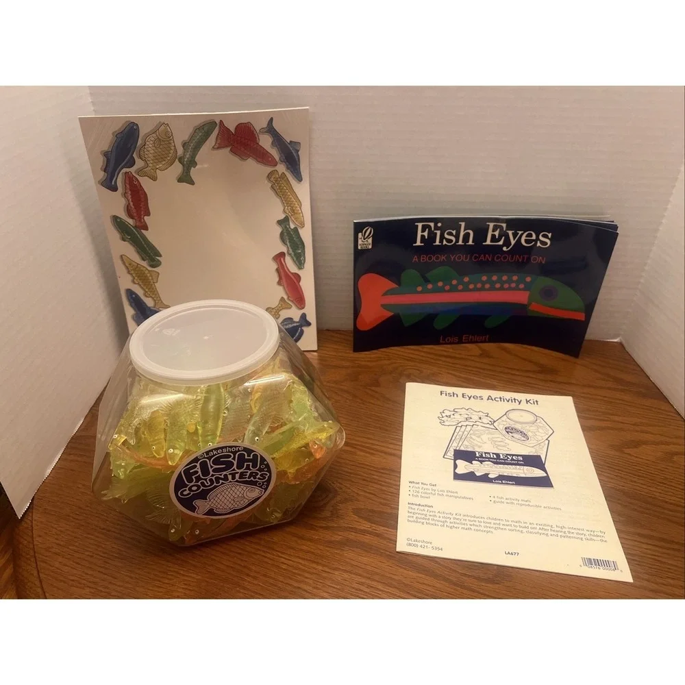 Vintage Lakeshore Fish Eyes Activity Kit LA677 Complete Lois Ehlert Math Center